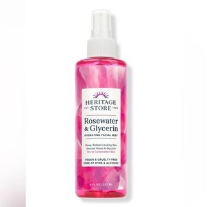HERITAGE STORE Rosewater & Glycerin Hydrating Facial Mist 4 oz 120ml ~ New!! 💖